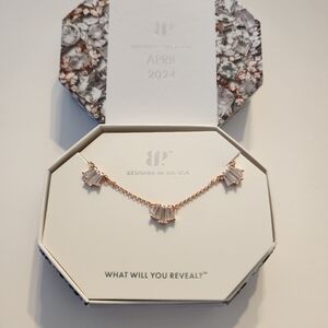 2024 Bomb Party April Collection It’s Meant To Be RBP7439 Rose Gold Necklace New